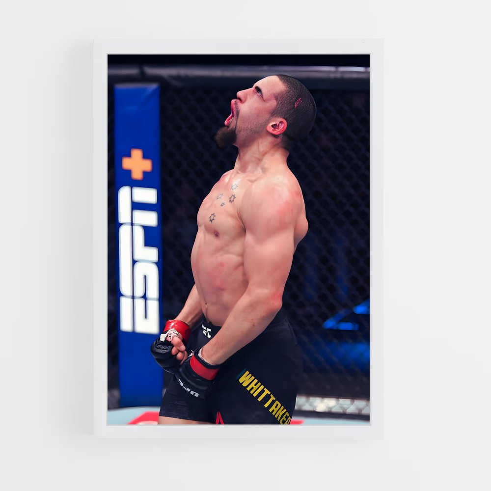 Poster Robert whittaker short – affiche MMA (vue 3)